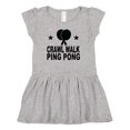 thumbnail image 1 of Inktastic Crawl Walk Ping Pong Girls Baby Dress, 1 of 5