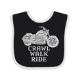 thumbnail image 1 of Inktastic Crawl Walk Ride Motorcycle Boys or Girls Baby Bib, 1 of 4