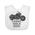 thumbnail image 1 of Inktastic Crawl Walk Ride Motorcycle Boys or Girls Baby Bib, 1 of 4