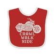 thumbnail image 1 of Inktastic Crawl Walk Ride Motorcycle Boys or Girls Baby Bib, 1 of 4