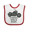 thumbnail image 1 of Inktastic Crawl Walk Ride Motorcycle Boys or Girls Baby Bib, 1 of 4