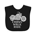 thumbnail image 1 of Inktastic Crawl Walk Ride Motorcycle Boys or Girls Baby Bib, 1 of 4