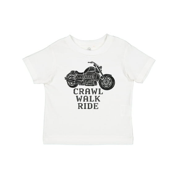 Inktastic Crawl Walk Ride Motorcycle Boys or Girls Baby T-Shirt