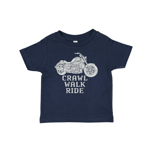 Inktastic Crawl Walk Ride Motorcycle Boys or Girls Baby T-Shirt