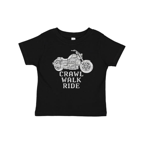 Inktastic Crawl Walk Ride Motorcycle Boys or Girls Baby T-Shirt