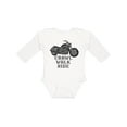 thumbnail image 1 of Inktastic Crawl Walk Ride Motorcycle Boys or Girls Long Sleeve Baby Bodysuit, 1 of 5