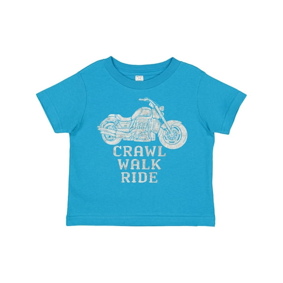 Inktastic Crawl Walk Ride Motorcycle Boys or Girls Toddler T-Shirt