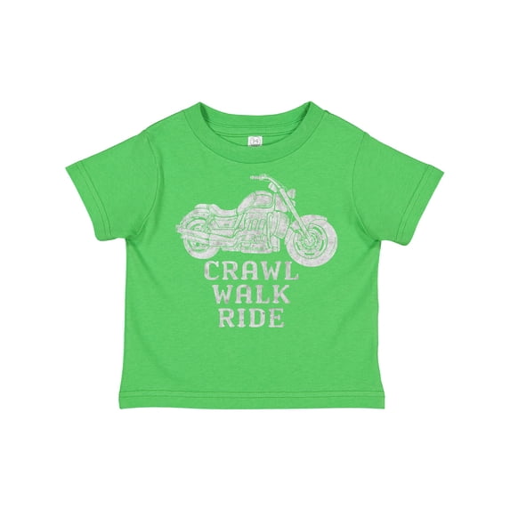 Inktastic Crawl Walk Ride Motorcycle Boys or Girls Toddler T-Shirt