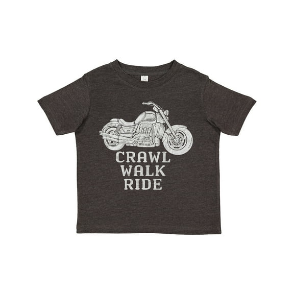 Inktastic Crawl Walk Ride Motorcycle Boys or Girls Toddler T-Shirt