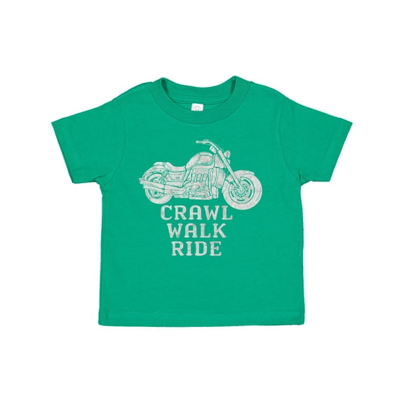 Inktastic Crawl Walk Ride Motorcycle Boys or Girls Toddler T-Shirt