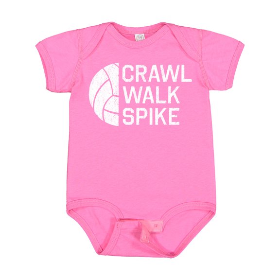 Inktastic Crawl Walk Spike Boys or Girls Baby Bodysuit