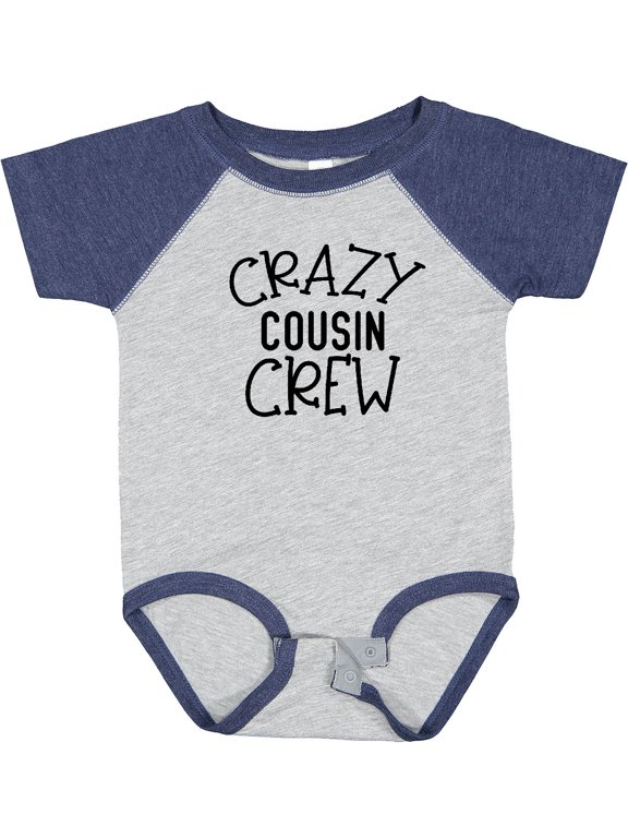 Crazy Cousin Crew Boys or Girls Baby Bodysuit