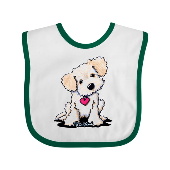 Inktastic Cream Doodle Pup Boys or Girls Baby Bib