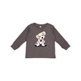 thumbnail image 1 of Inktastic Cream Doodle Pup Boys or Girls Long Sleeve Toddler T-Shirt, 1 of 5