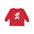 thumbnail image 1 of Inktastic Cream Doodle Pup Boys or Girls Long Sleeve Toddler T-Shirt, 1 of 5