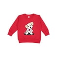 thumbnail image 1 of Inktastic Cream Doodle Pup Toddler Sweatshirt, 1 of 4