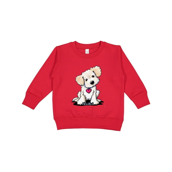 Inktastic Cream Doodle Pup Toddler Sweatshirt