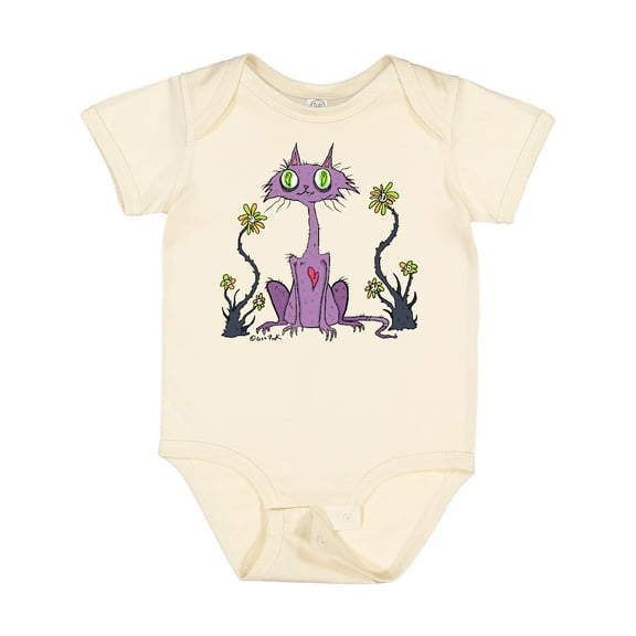 Inktastic Creeper Cat Boys or Girls Baby Bodysuit