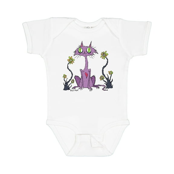 Inktastic Creeper Cat Boys or Girls Baby Bodysuit