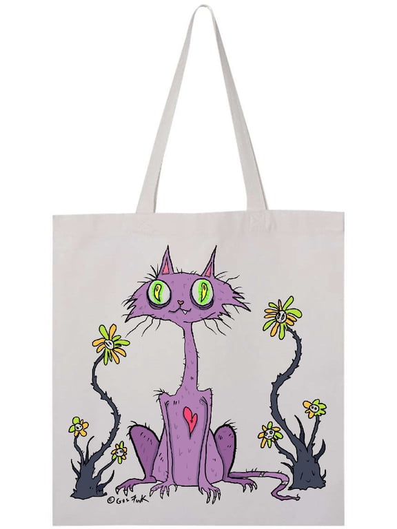 Creeper Cat Tote Bag