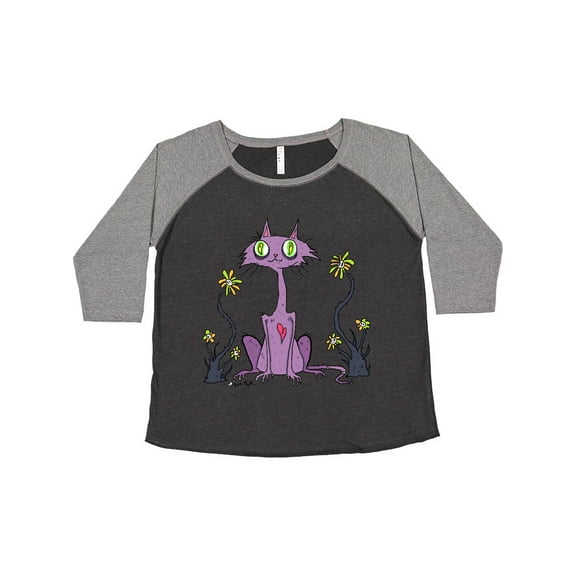 Inktastic Creeper Cat Women's Plus Size T-Shirt