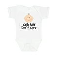 thumbnail image 1 of Inktastic Crib Hair Dont Care Funny Baby Clothes Boys or Girls Baby Bodysuit, 1 of 5