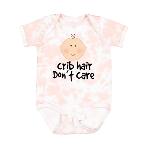 Inktastic Crib Hair Dont Care Funny Baby Clothes Boys or Girls Baby Bodysuit