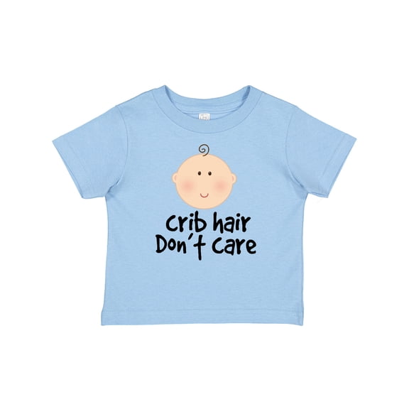 Inktastic Crib Hair Dont Care Funny Baby Clothes Boys or Girls Baby T-Shirt