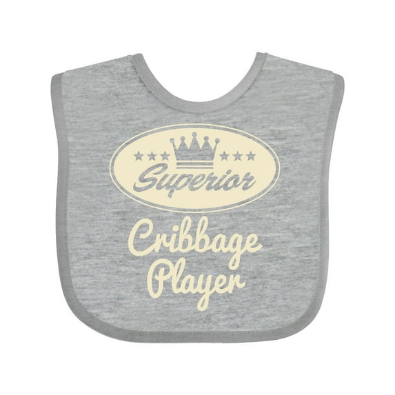 Inktastic Cribbage Player Vintage Superior Boys or Girls Baby Bib