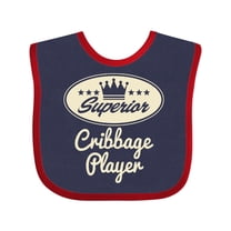 Inktastic Cribbage Player Vintage Superior Boys or Girls Baby Bib
