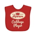 thumbnail image 1 of Inktastic Cribbage Player Vintage Superior Boys or Girls Baby Bib, 1 of 4