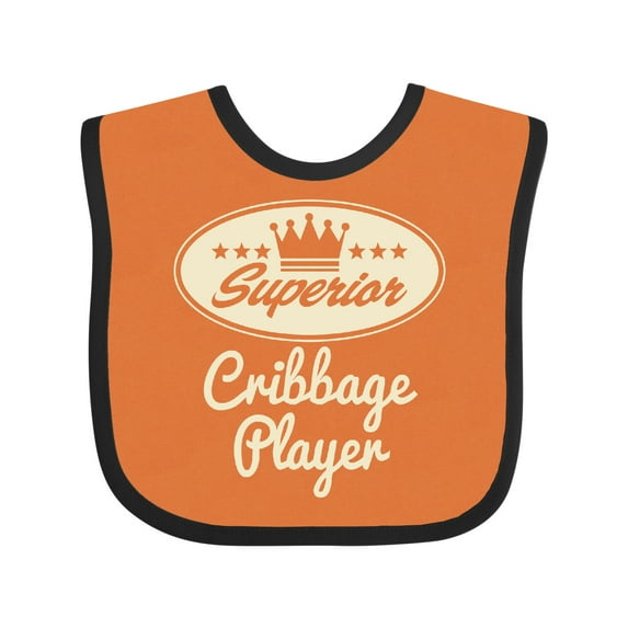 Inktastic Cribbage Player Vintage Superior Boys or Girls Baby Bib