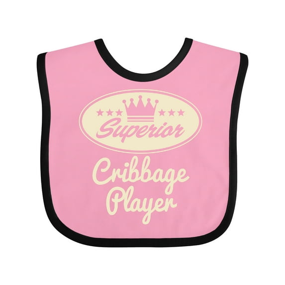 Inktastic Cribbage Player Vintage Superior Boys or Girls Baby Bib