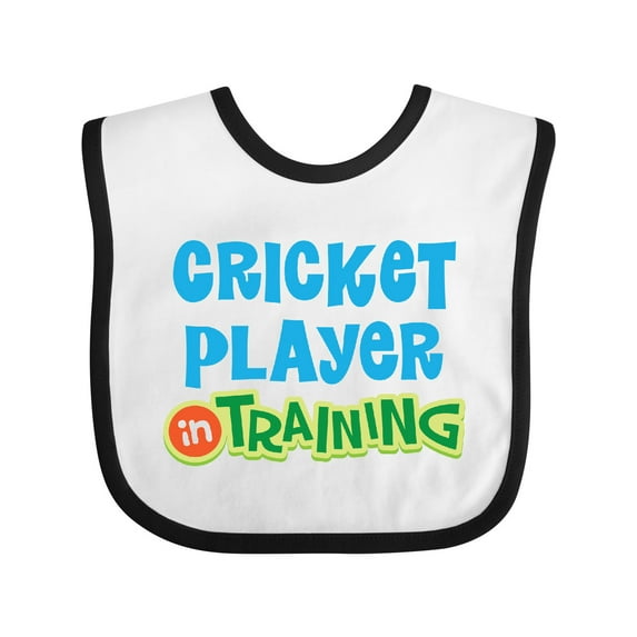 Inktastic Cricket Player in Training Boys or Girls Baby Bib