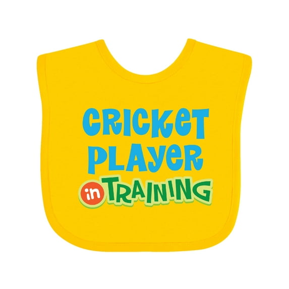 Inktastic Cricket Player in Training Boys or Girls Baby Bib