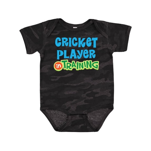 Inktastic Cricket Player in Training Boys or Girls Baby Bodysuit