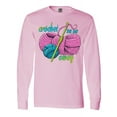 thumbnail image 1 of Inktastic Crochet the Day Away Long Sleeve T-Shirt, 1 of 5