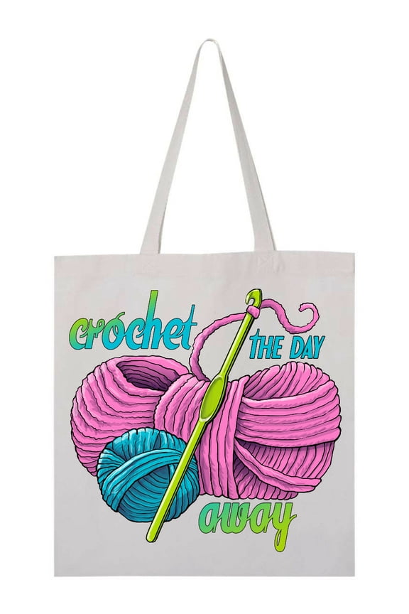 Crochet the Day Away Tote Bag
