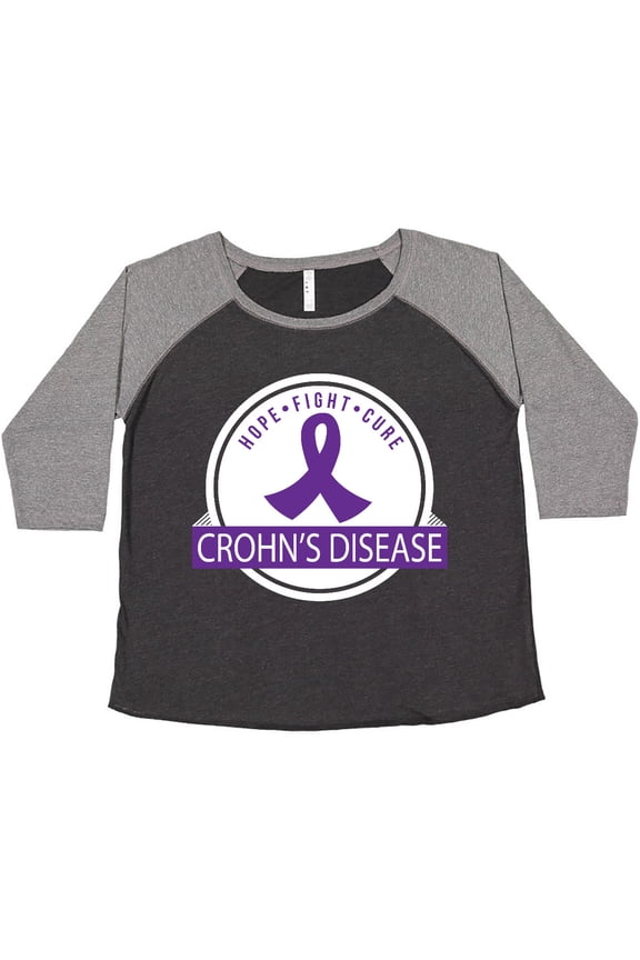 Crohn's Disease Hope Fight Cure Women's Plus Size T-Shirt