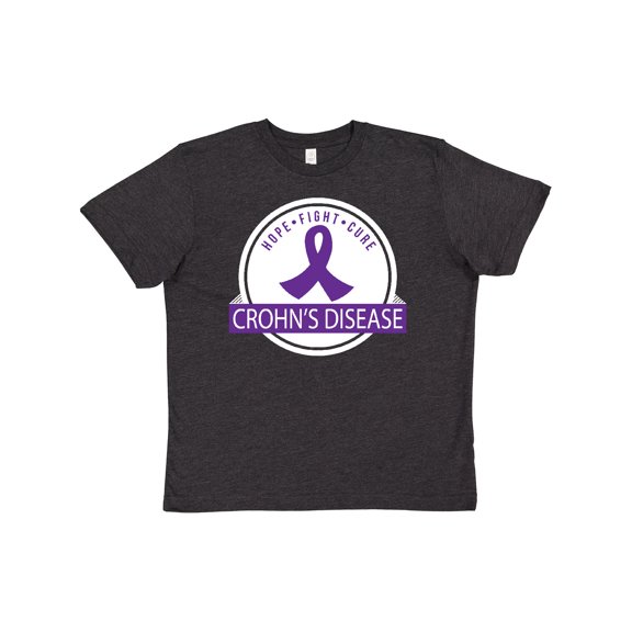Inktastic Crohn's Disease Hope Fight Cure Youth T-Shirt