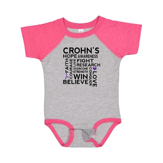 Inktastic Crohns Disease Awareness Boys or Girls Baby Bodysuit