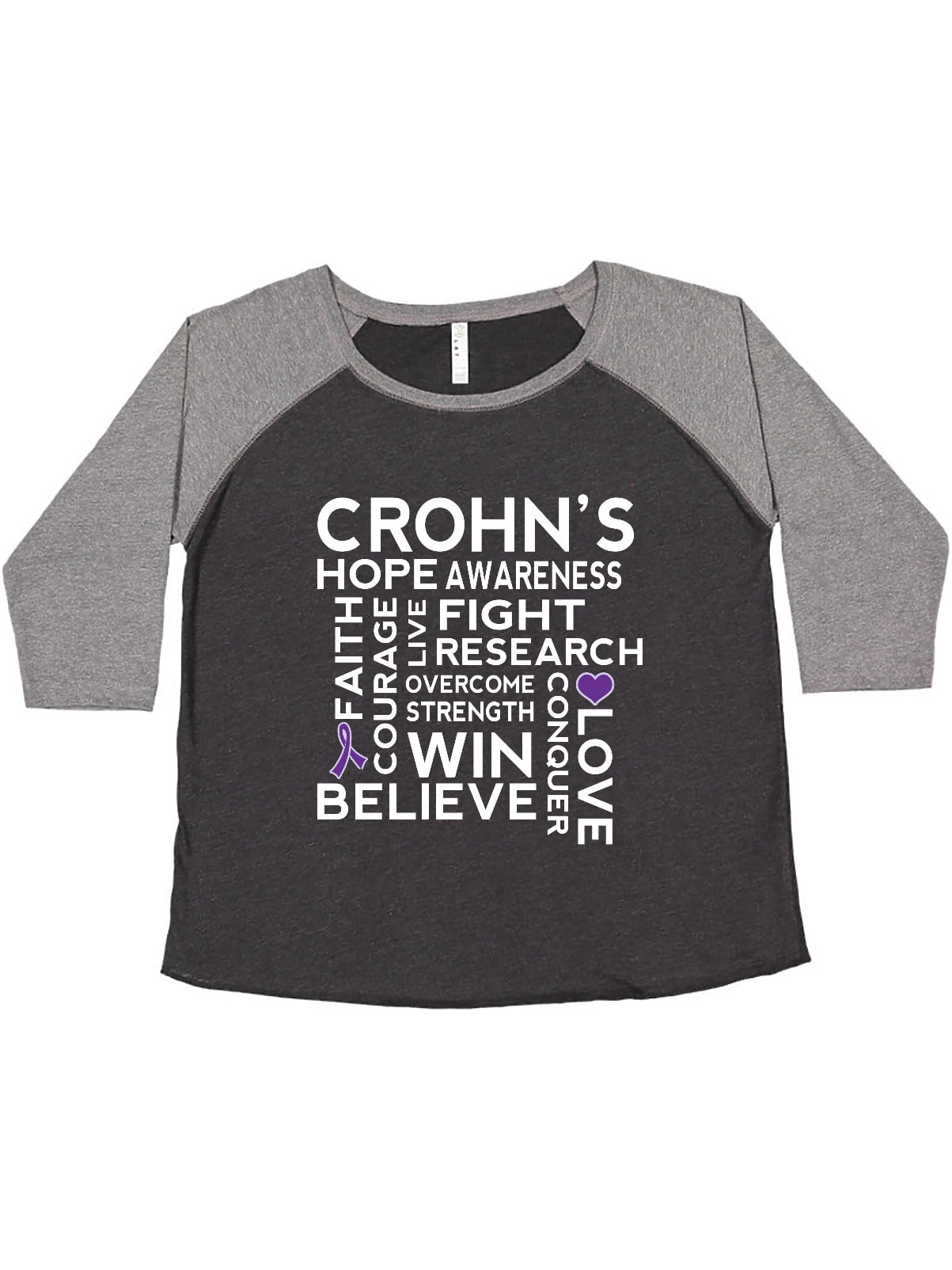 Inktastic Crohns Disease Awareness Women's Plus Size TShirt