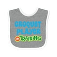 thumbnail image 1 of Inktastic Croquet Player in Training Boys or Girls Baby Bib, 1 of 4