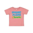 thumbnail image 1 of Inktastic Croquet player in training Boys or Girls Baby T-Shirt, 1 of 5