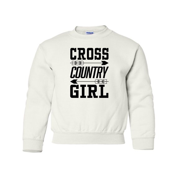 Inktastic Cross Country Girl Youth Sweatshirt