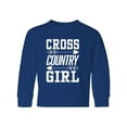 thumbnail image 1 of Inktastic Cross Country Girl with Arrows Long Sleeve Youth T-Shirt, 1 of 5