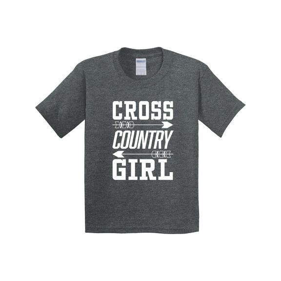 Inktastic Cross Country Girl with Arrows Youth T-Shirt