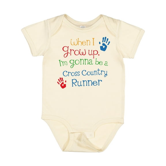 Inktastic Cross Country Runner Future Boys or Girls Baby Bodysuit