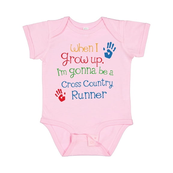 Inktastic Cross Country Runner Future Boys or Girls Baby Bodysuit
