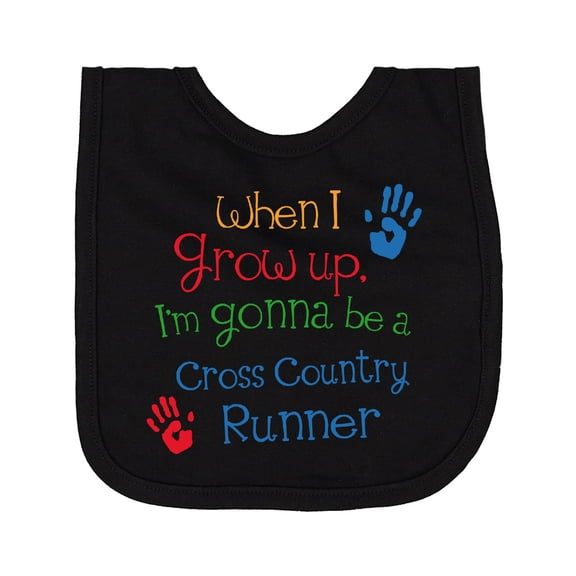 Inktastic Cross Country Runner Future Newborn Bib